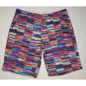 Hreski Performance Golf Shorts‎ Mens Multicolor Bright Woven Look Size 36